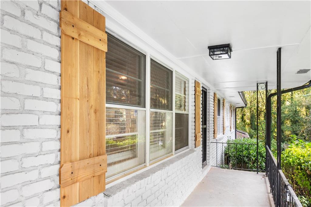 a view of front door