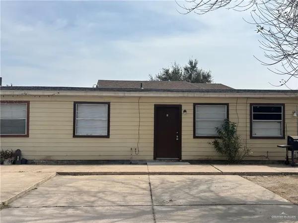 a front view of a house