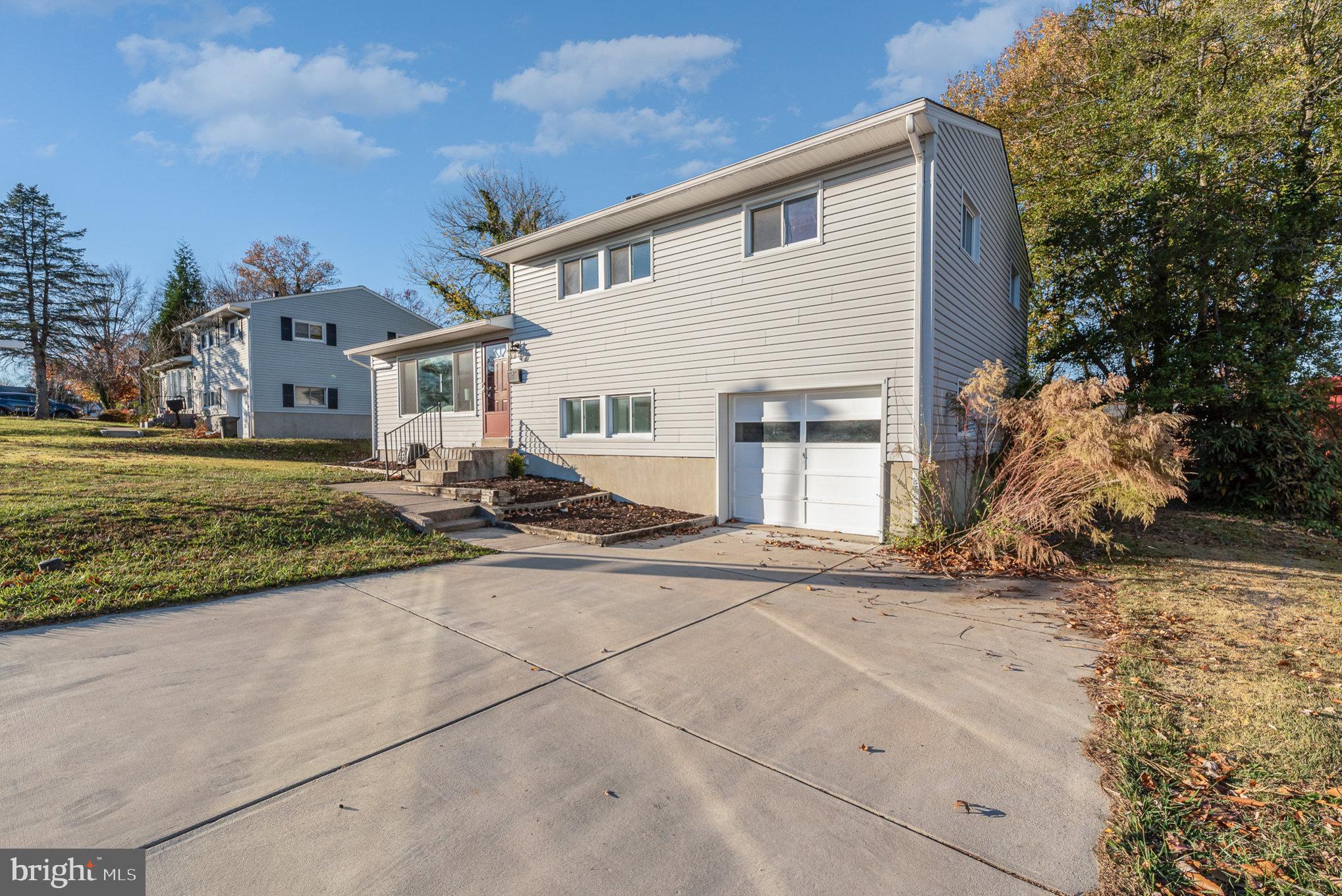 Large double driveway
