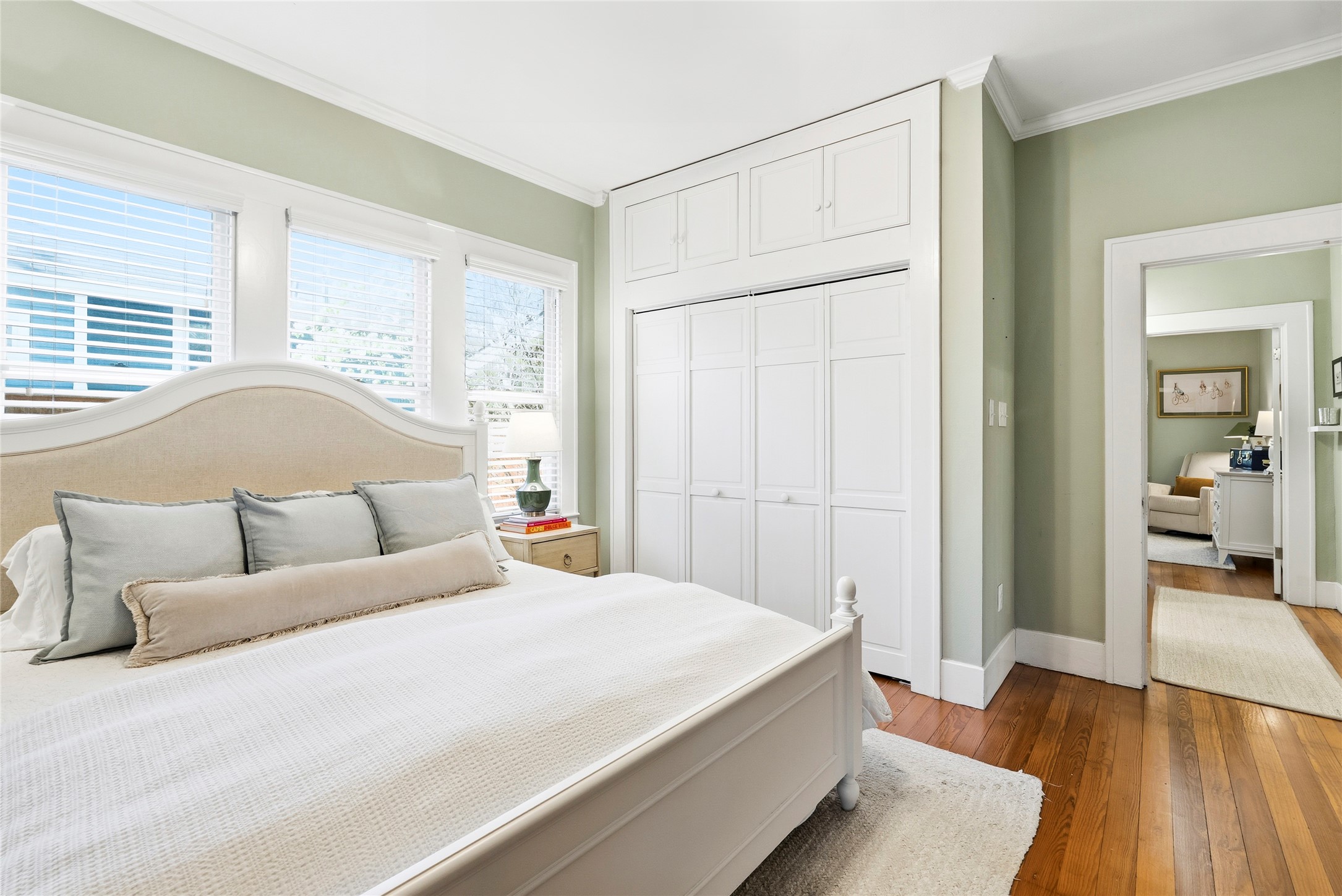 1809 Nickerson Street Austin, TX 78704 - Photo 15 of 31 First bedroom with wood flooring and an abundance of closet space