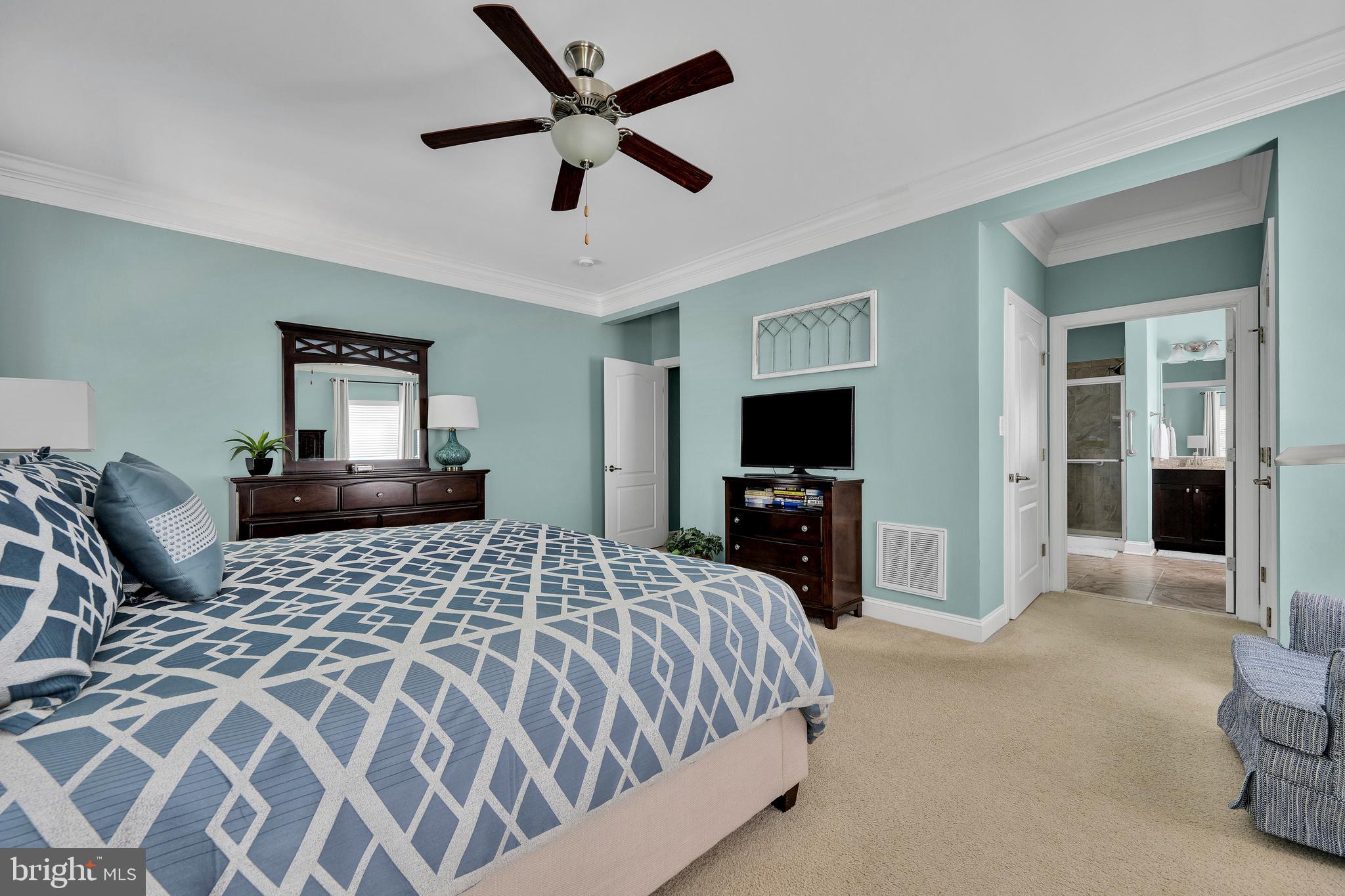 18131 Emerson Way Georgetown, DE 19947 - Photo 20 of 52 a bedroom with a large bed and a tv