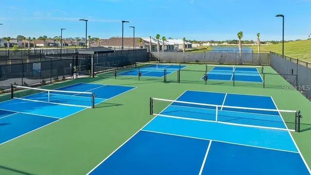 a view of an outdoor space with pool