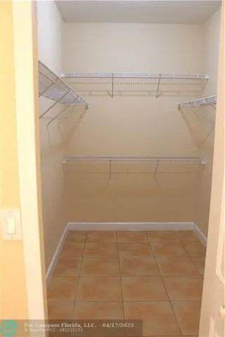 a view of a walk in closet