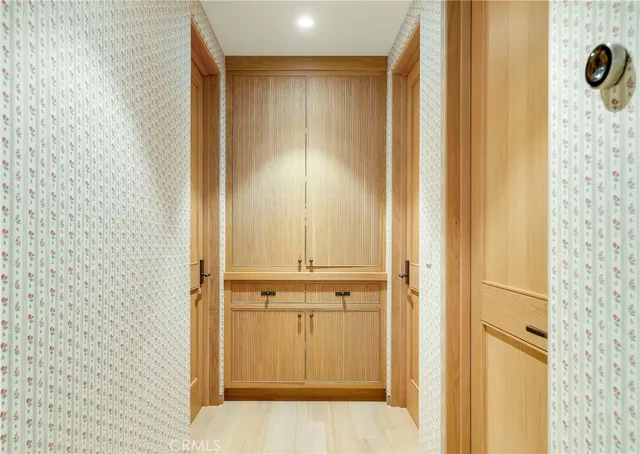 a view of door space with closet