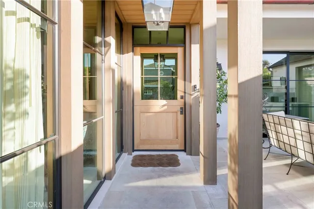 a view of front door