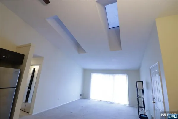 a view of empty room with front door