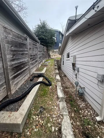 a view of outdoor space with deck and the trees