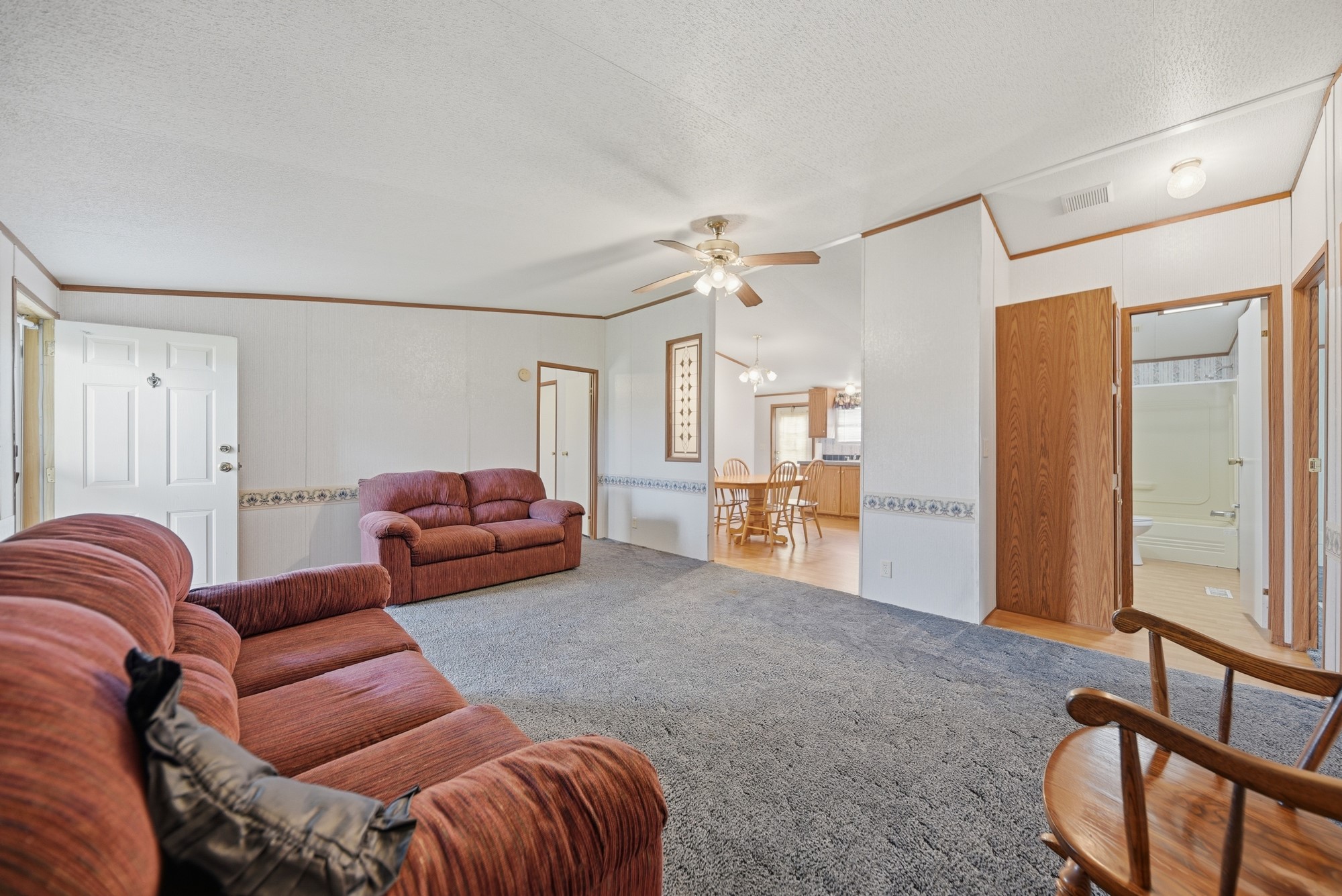 1901 Newsom Road Bellville, TX 77418 - Photo 8 of 20 a living room with furniture and kitchen view