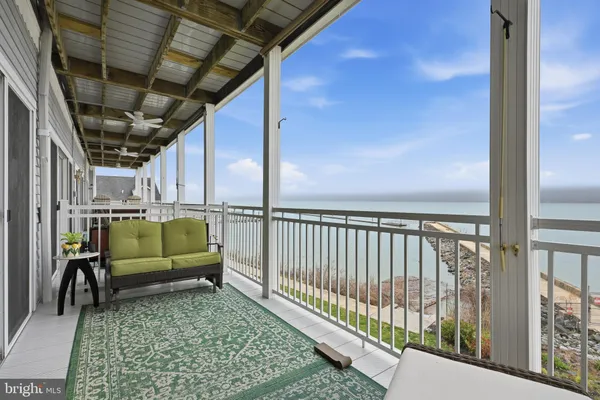 a view of a porch