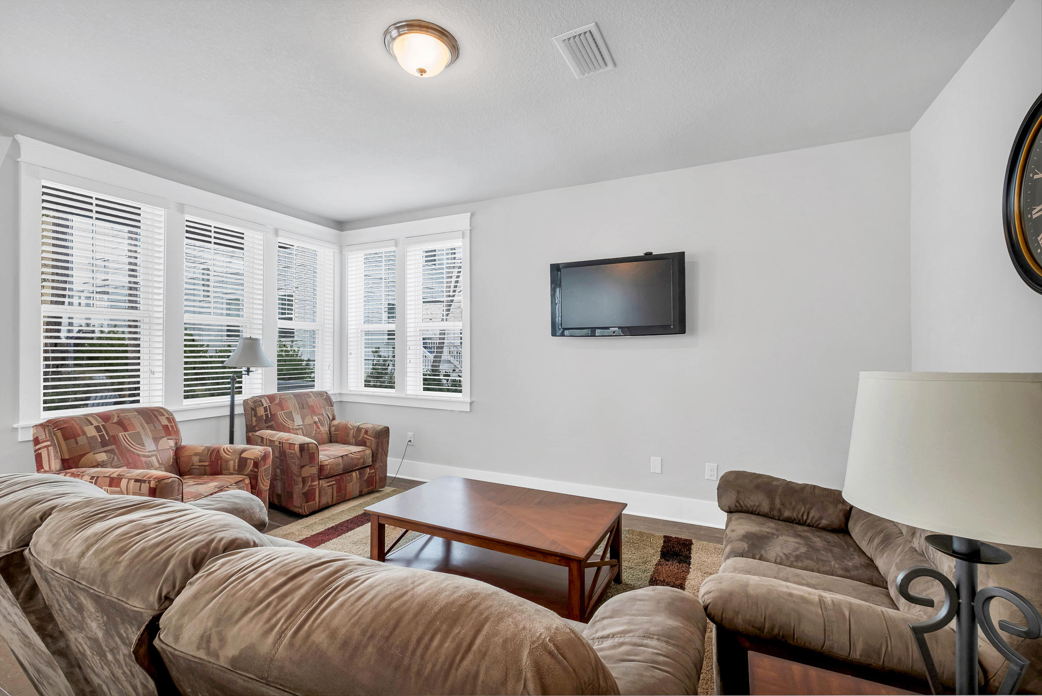 91 Grande Pointe Circle Inlet Beach, FL 32461 - Photo 40 of 49 a living room with furniture and a flat screen tv