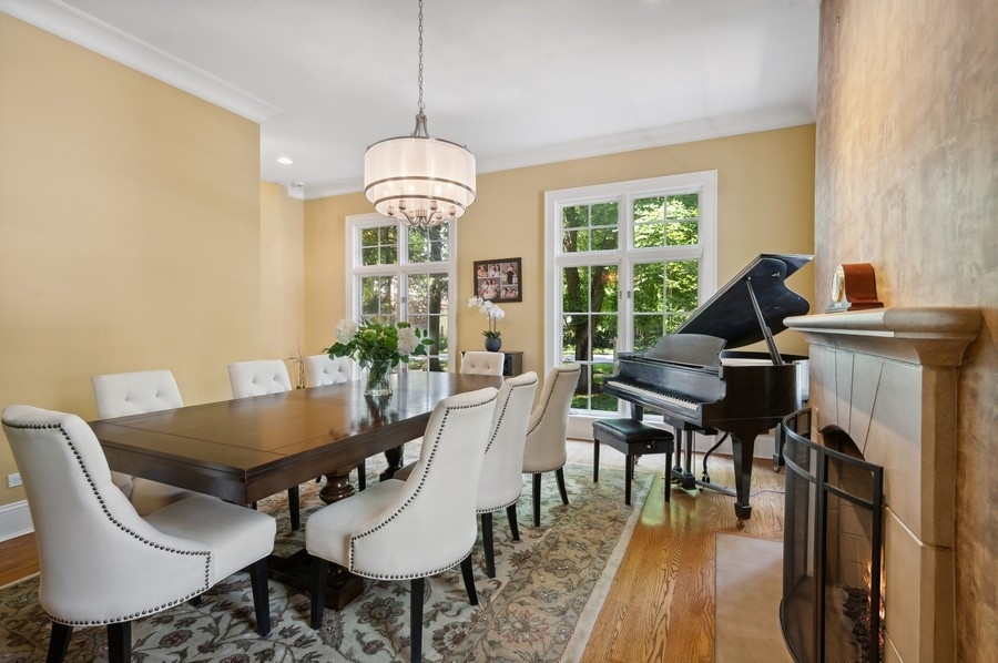 501 Ridge Road Kenilworth, IL 60043 - Photo 16 of 46 a view of a dining room with furniture window and outside view
