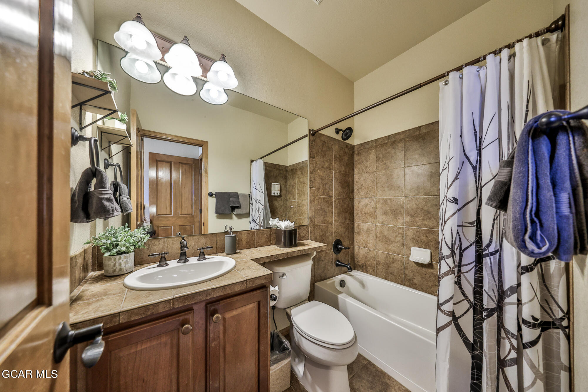 113 Summit Point Lane Granby, CO 80446 - Photo 19 of 43 a bathroom with a sink toilet a mirror a vanity and shower