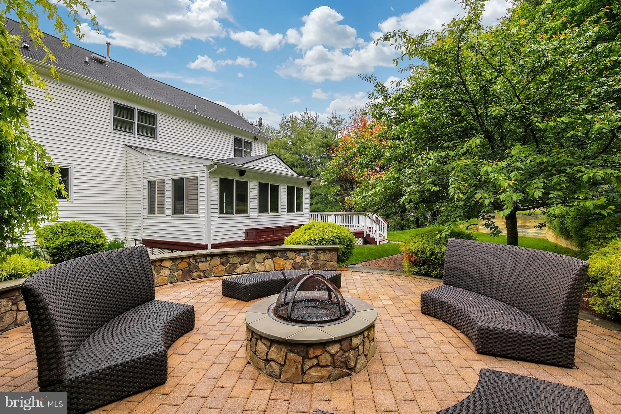 6901 Newman Road Clifton, VA 20124 - Photo 28 of 30 Paver Patio w/ Fire Pit