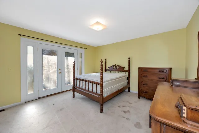 a view of outdoor space with deck and yard