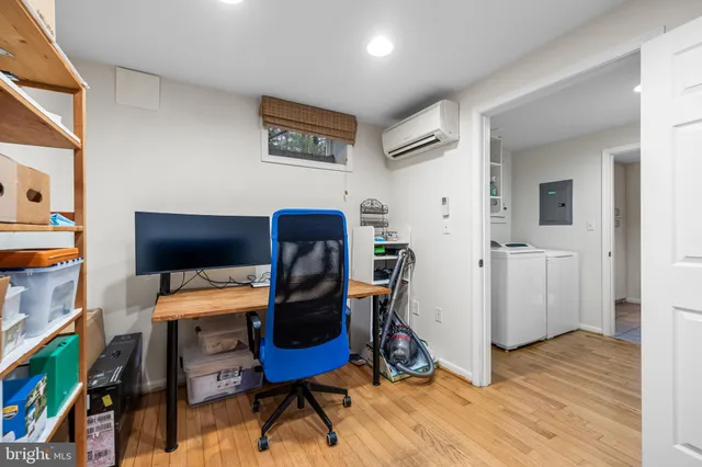 a view of a yard with swimming pool