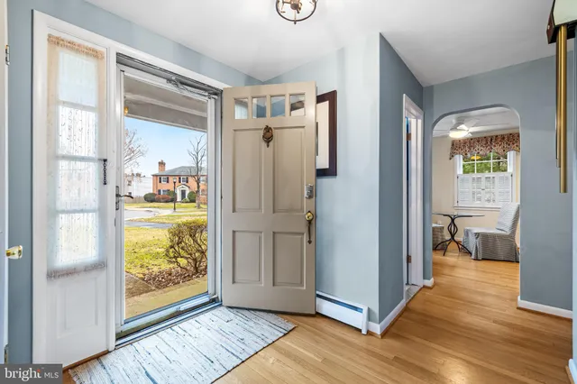 a view of an entryway door