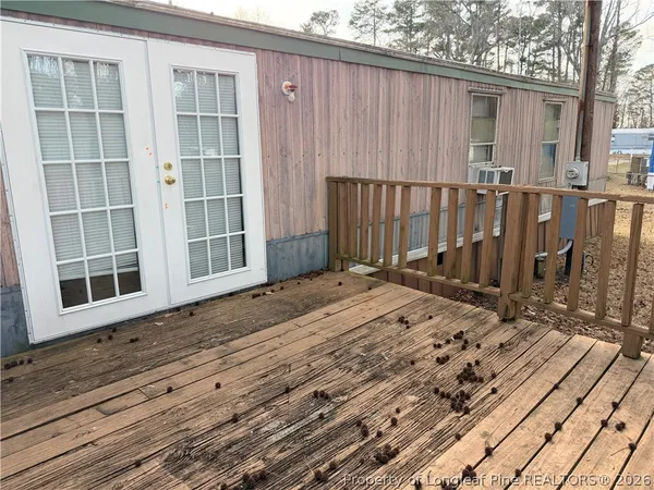 a view of outdoor space and deck