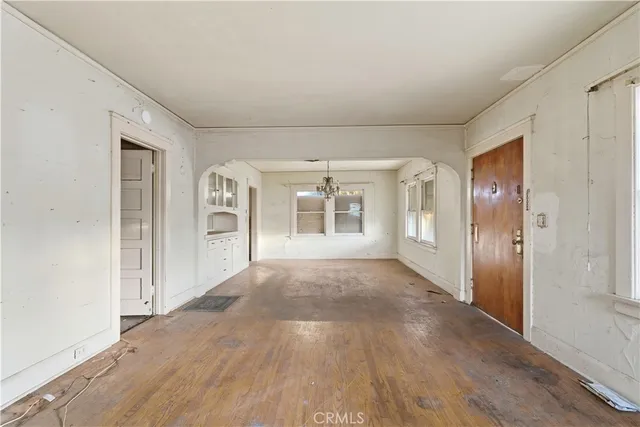 wooden floor in an empty room
