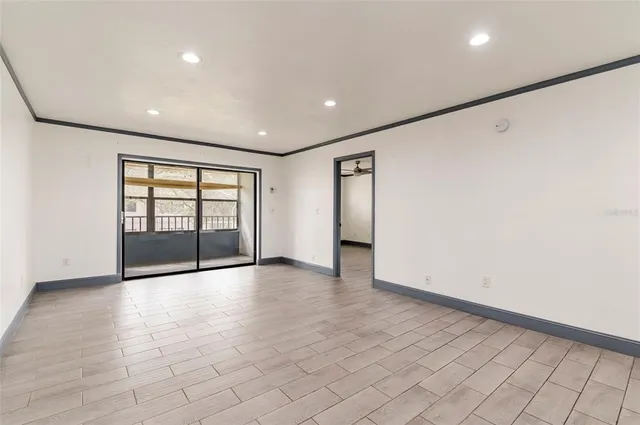 a view of an empty room