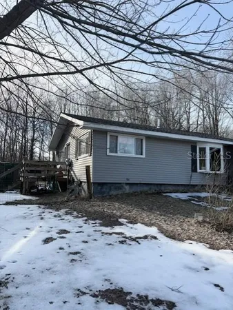 a view of back yard on the house