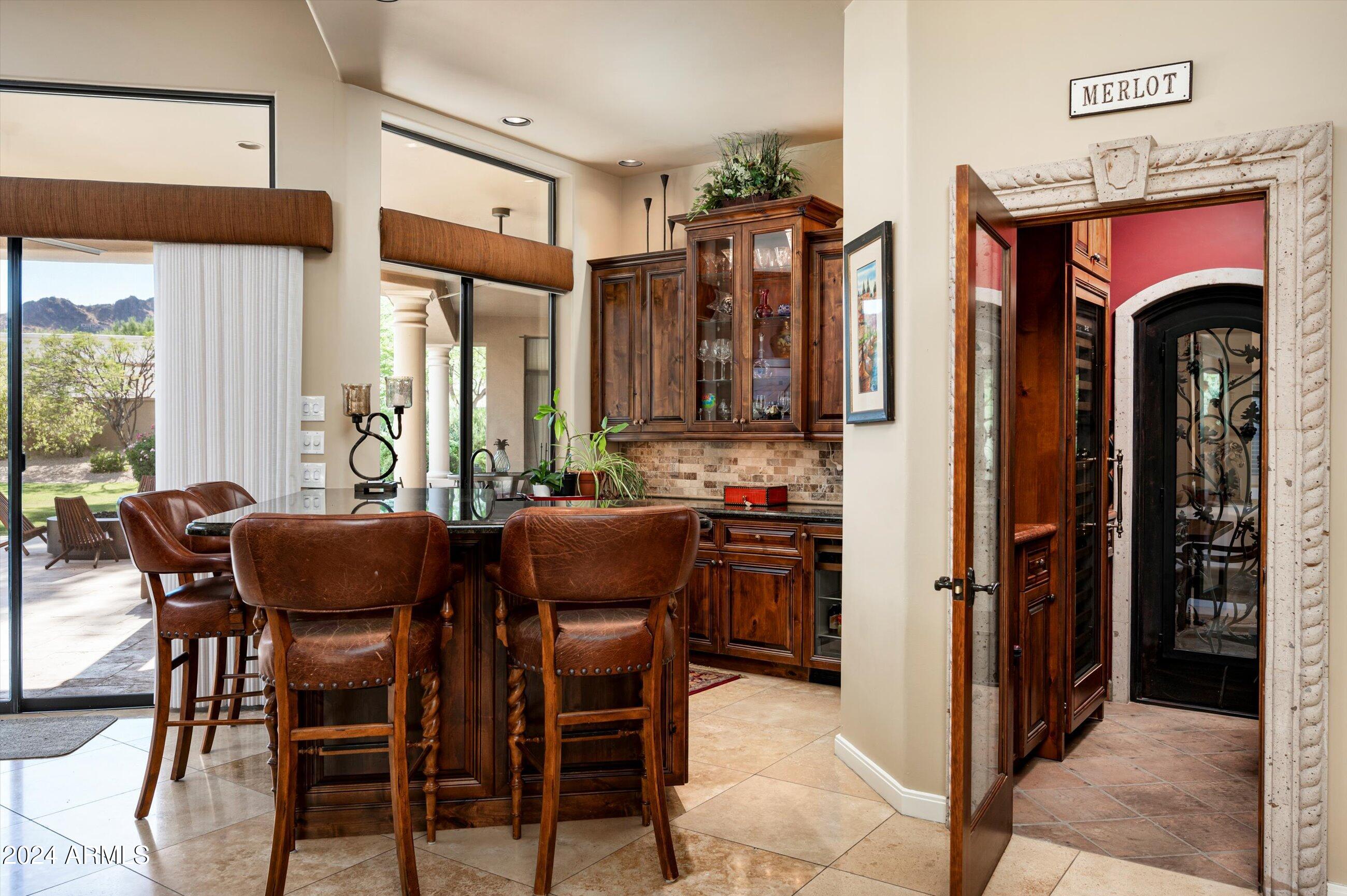 6565 East Stallion Road Paradise Valley, AZ 85253 - Photo 11 of 67 Perfectly planned Bar & Wine Room