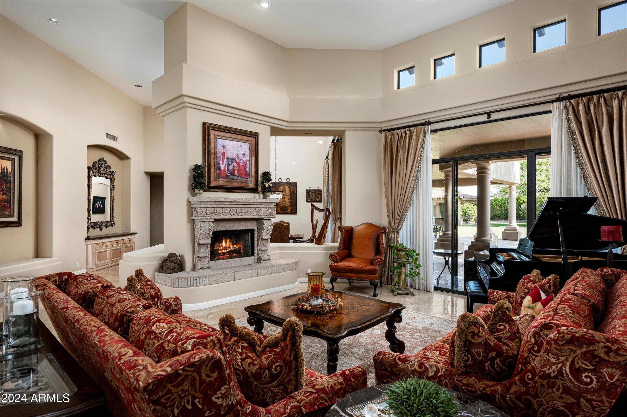 6565 East Stallion Road Paradise Valley, AZ 85253 - Photo 16 of 67 Formal Living Room with a View