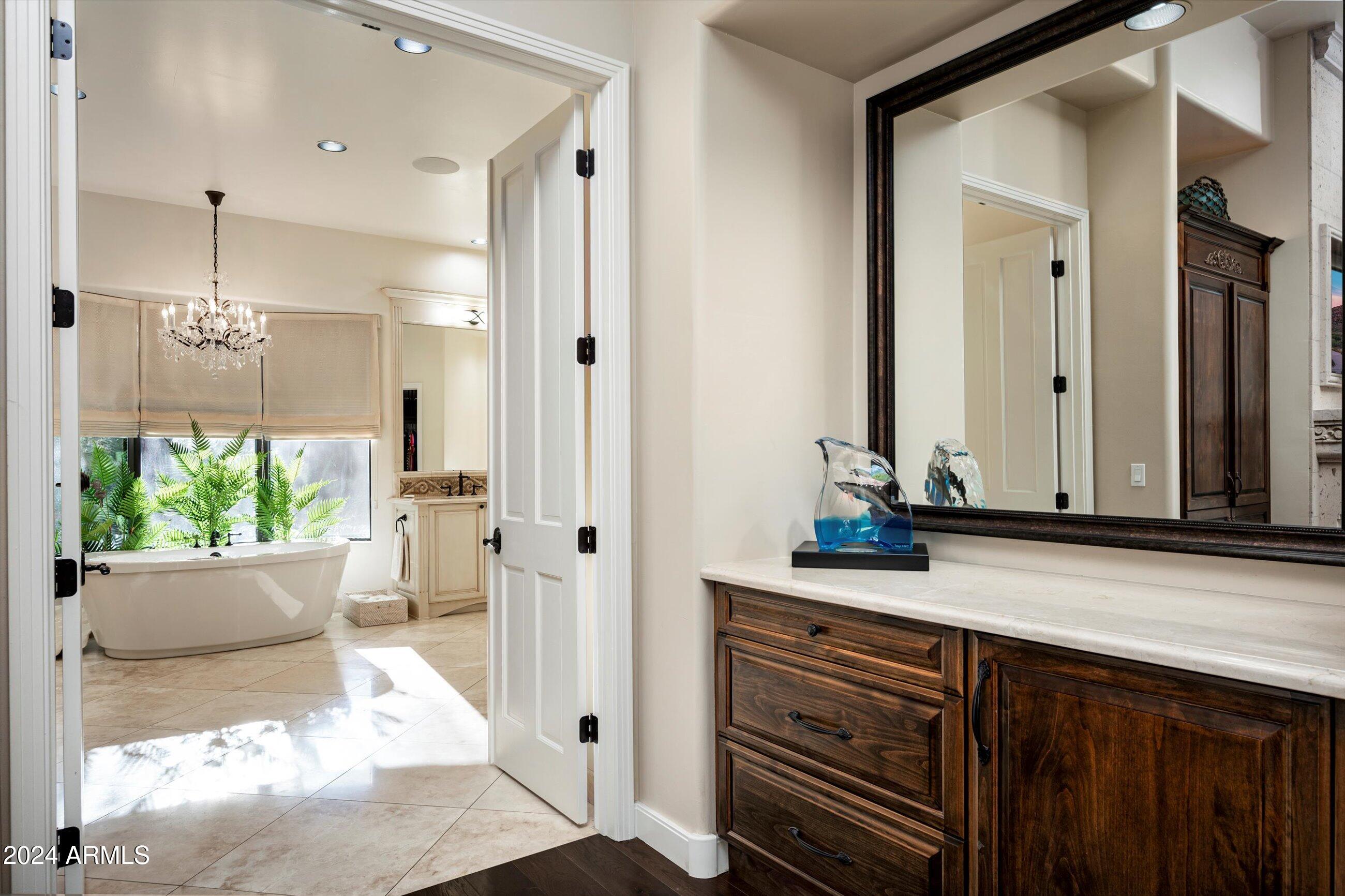 6565 East Stallion Road Paradise Valley, AZ 85253 - Photo 20 of 67 Coffee Bar to Master Bathroom