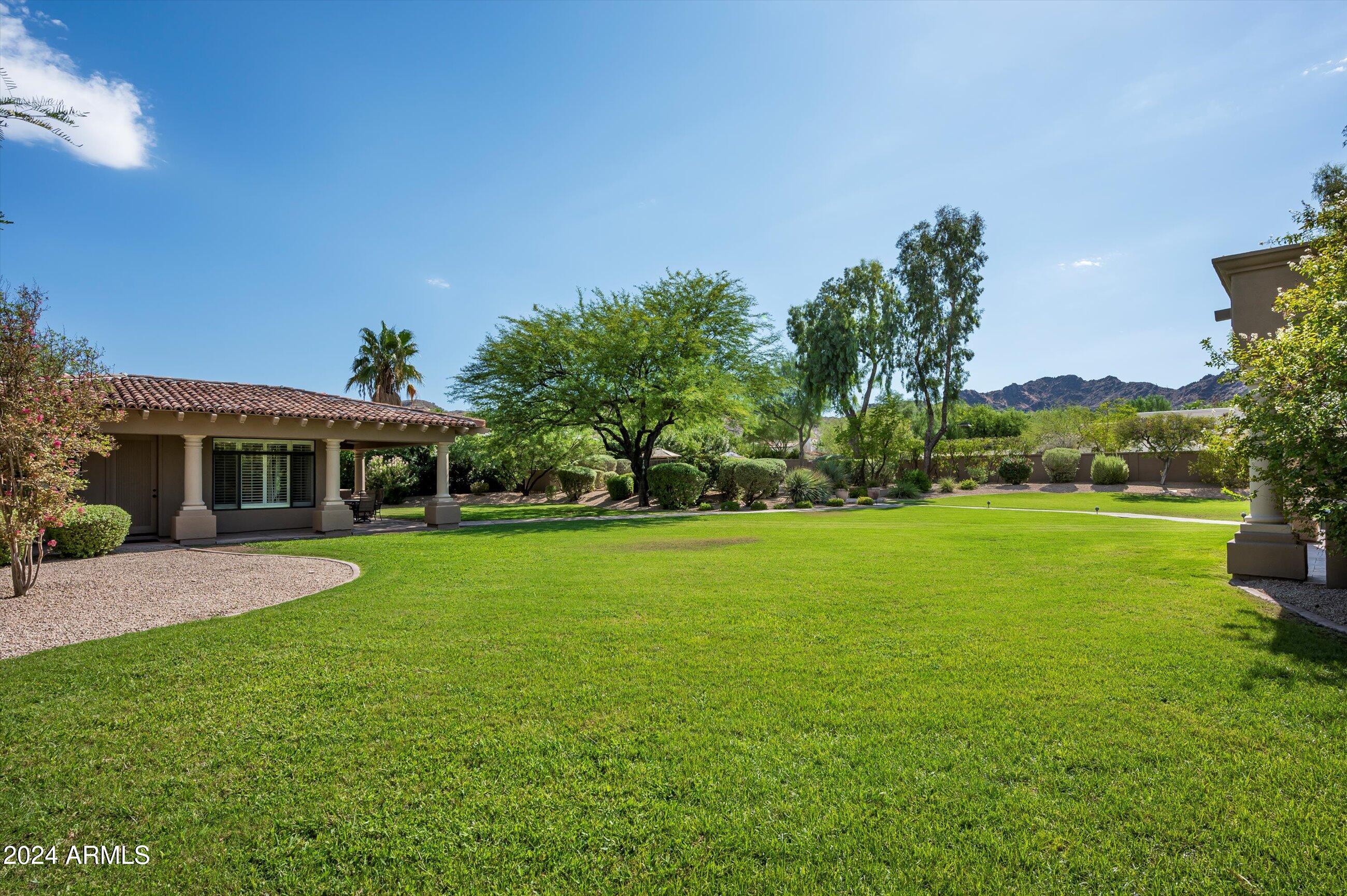 6565 East Stallion Road Paradise Valley, AZ 85253 - Photo 48 of 67 Large Yard with Mountain View