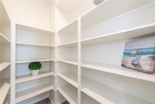 a close view of closet