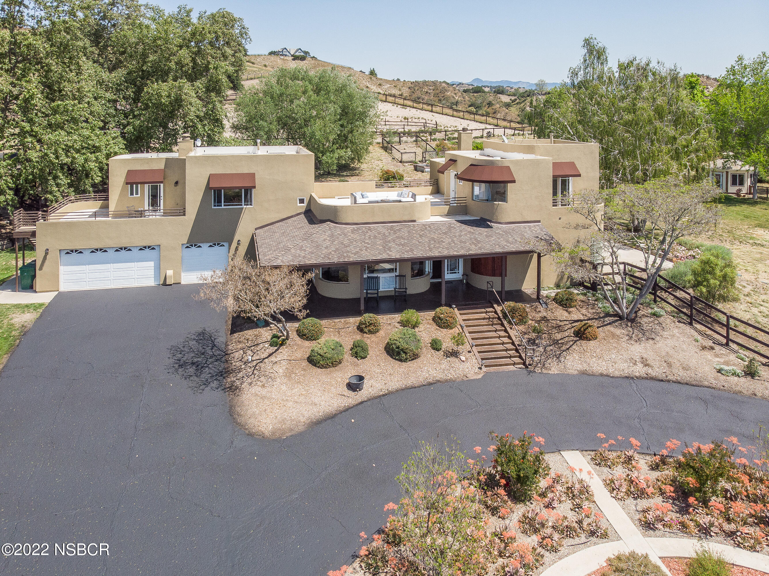 1833 Cougar Ridge Road Buellton, CA 93427 - Photo 5 of 46 an aerial view of a house with outdoor seating