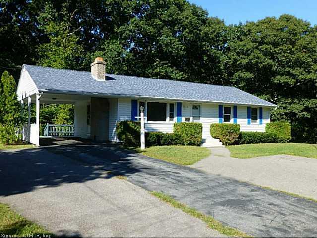 187 Laurelwood Road Groton, CT 06340 - Photo 1 of 1 Exterior Front. Oversized carport