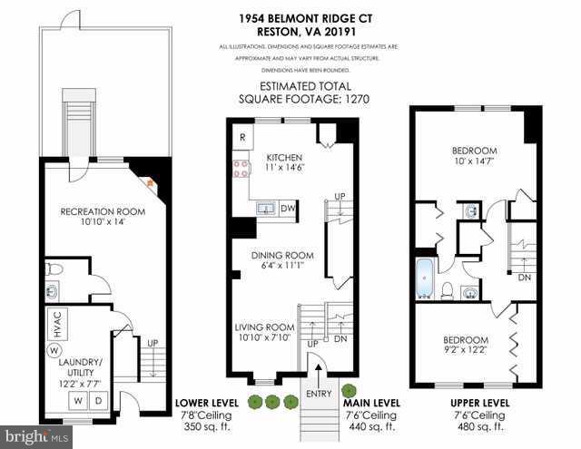 1954 Belmont Ridge Court Reston, VA 20191 - Photo 23 of 23 Floor Plan