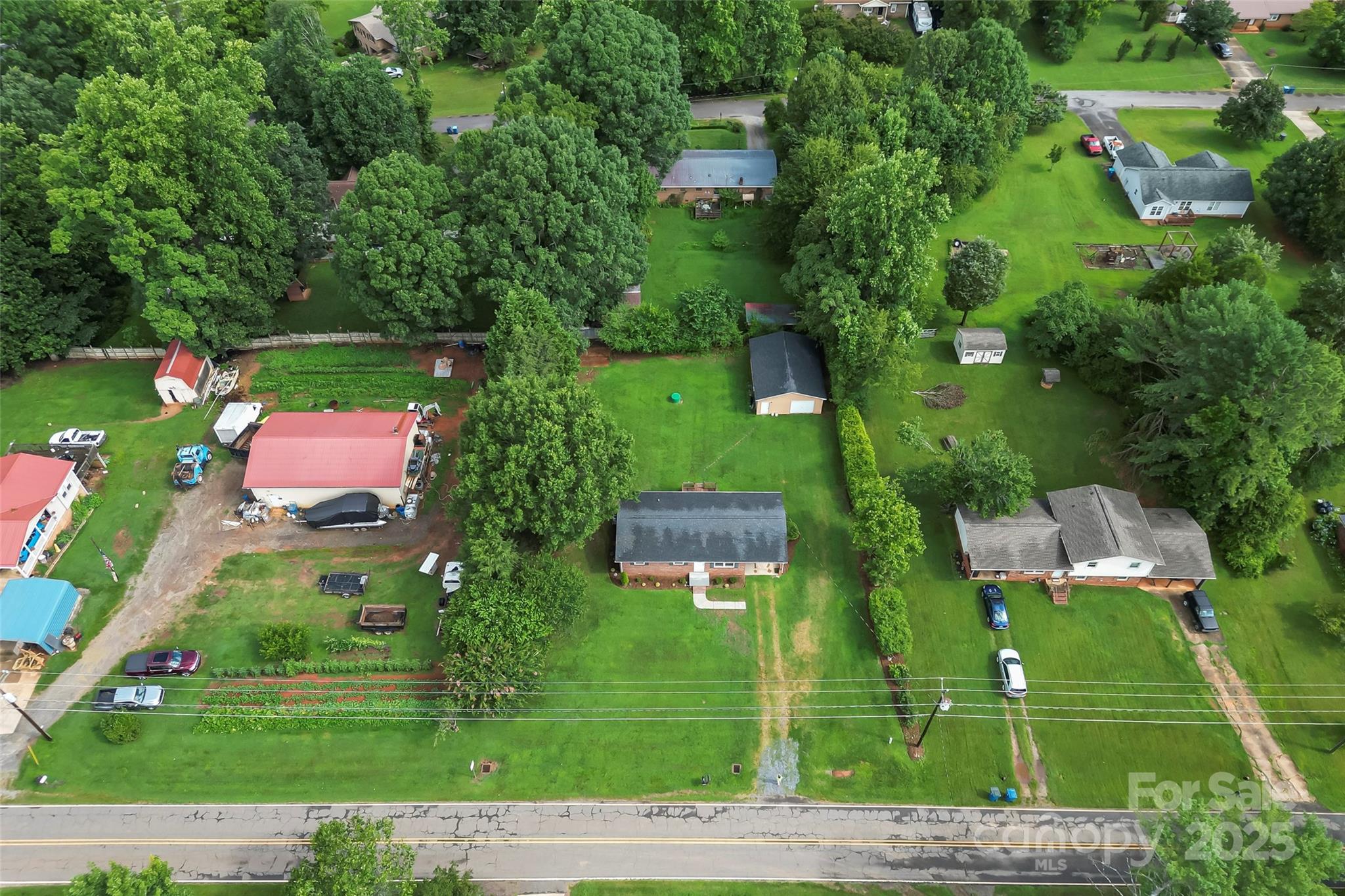 4146 Old State Road Newton, NC 28658 - Photo 23 of 26 an aerial view of residential houses with outdoor space and street view