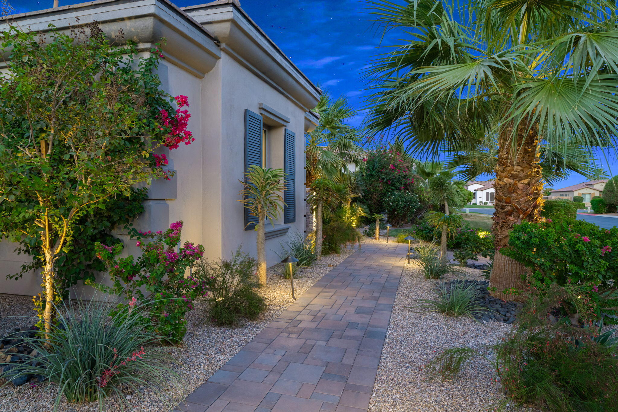80676 Plum Lane Indio, CA 92201 - Photo 5 of 26 a view of a backyard with potted plants