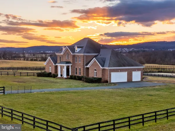 a view of a lake with mountains in the background