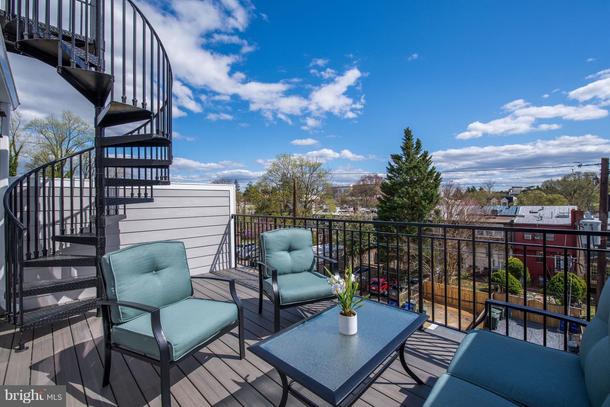 3616 T Street Northwest Washington, DC 20007 - Photo 4 of 29 3RD FLOOR DECK W/ ACCESS TO ROOF DECK