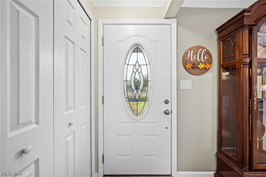 Entryway featuring a healthy amount of sunlight