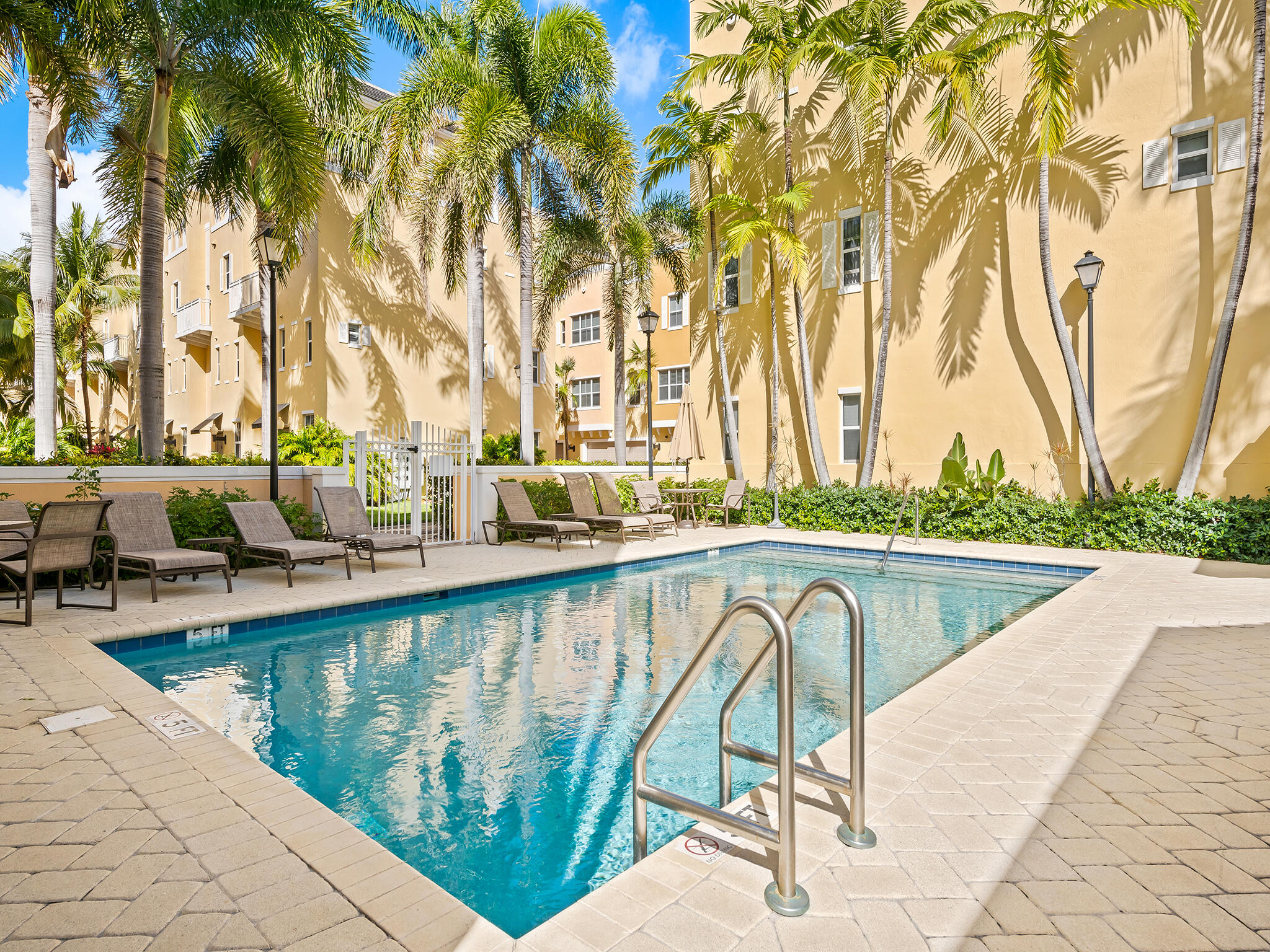 2331 Vintage Drive Lighthouse Point, FL 33064 - Photo 12 of 22 a view of swimming pool with outdoor seating and plants