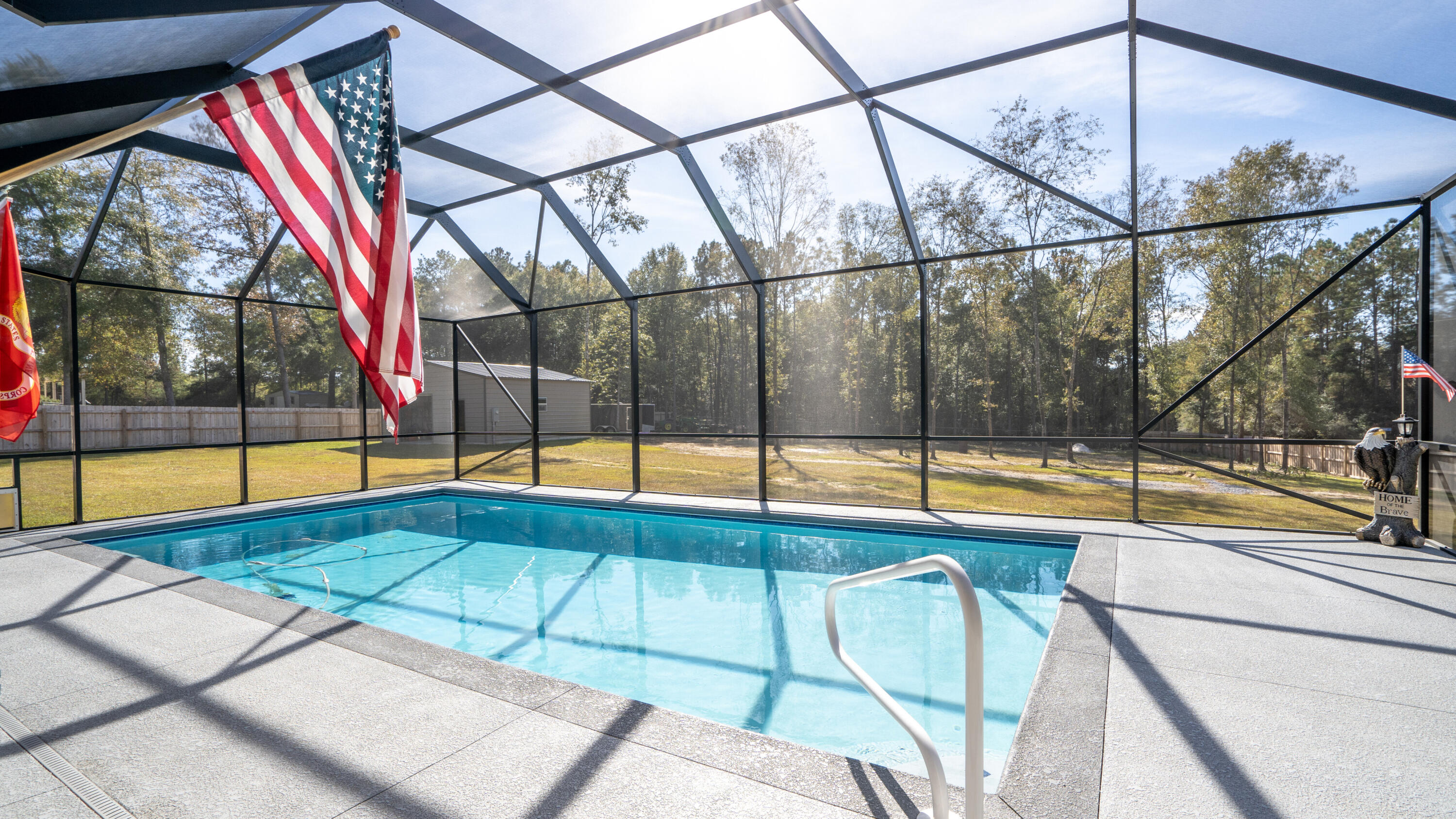 7066 Senterfitt Road Laurel Hill, FL 32567 - Photo 34 of 59 a view of indoor pool and deck