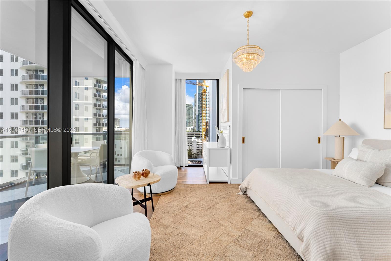 788 Northeast 23rd Street, Unit 902 Miami, FL 33137 - Photo 20 of 34 Guest Bedroom with City Views