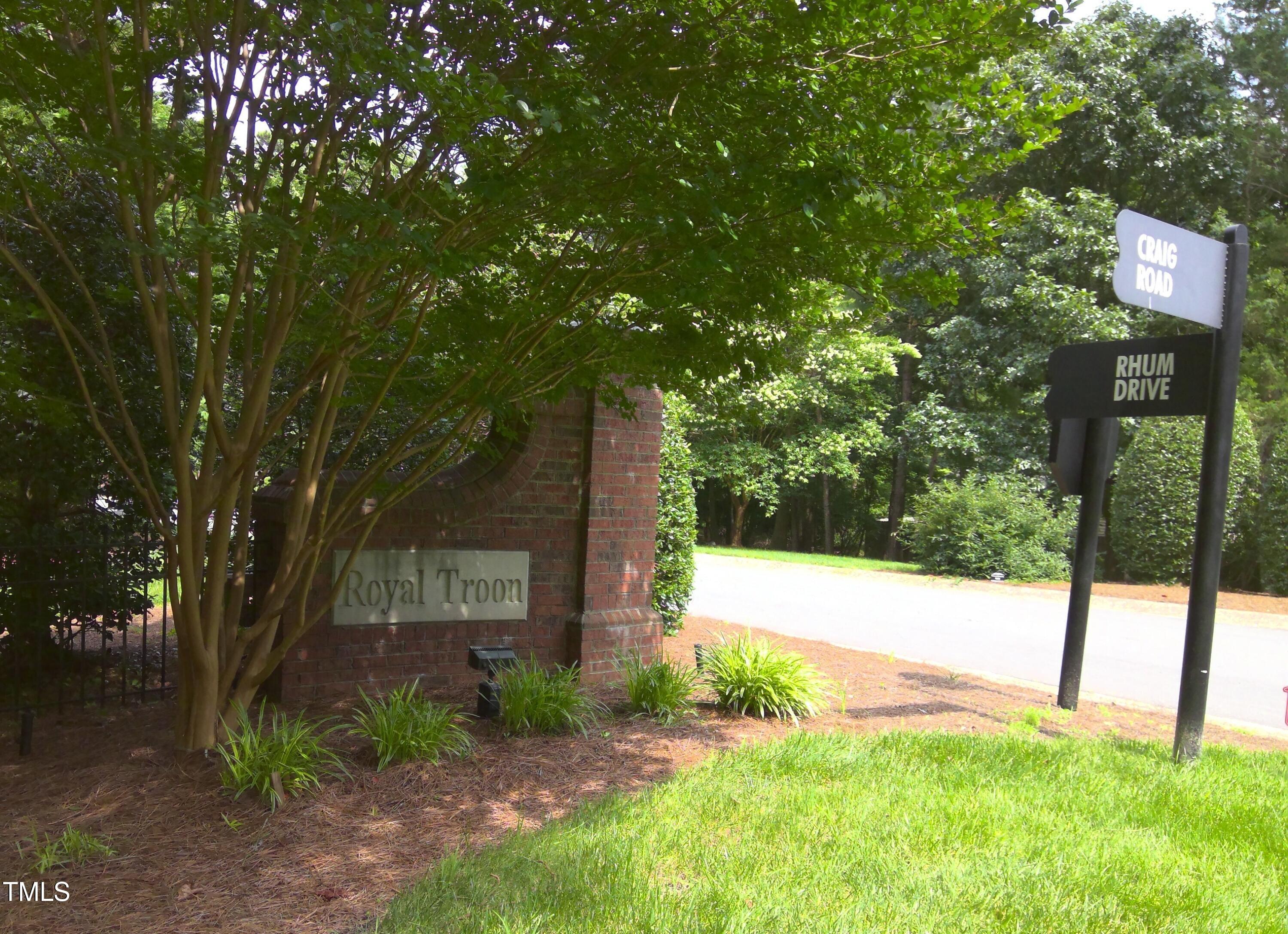 12 Crail Court Durham, NC 27712 - Photo 23 of 29 a view of a yard with plants and trees