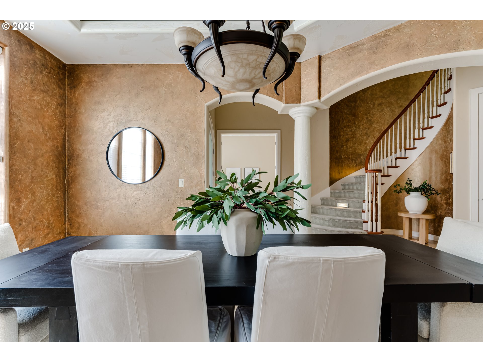 2874 Riverwalk Loop Eugene, OR 97401 - Photo 10 of 48 a dining room with chandelier fan and wooden floor