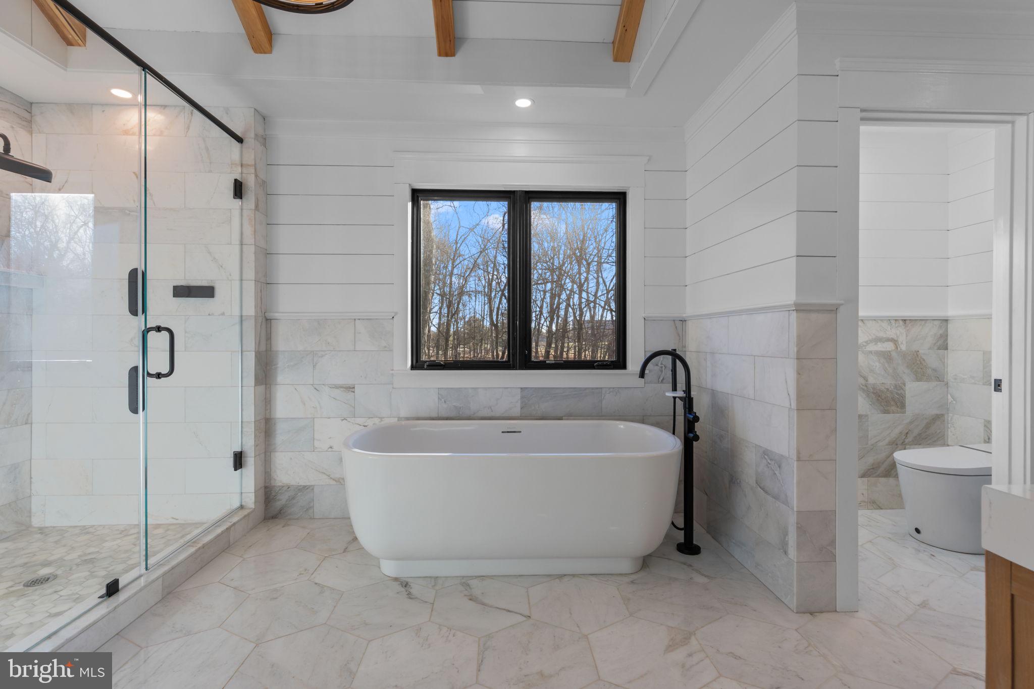 348 Pineville Road Newtown, PA 18940 - Photo 17 of 43 Gorgeous primary bath w/soaking tub