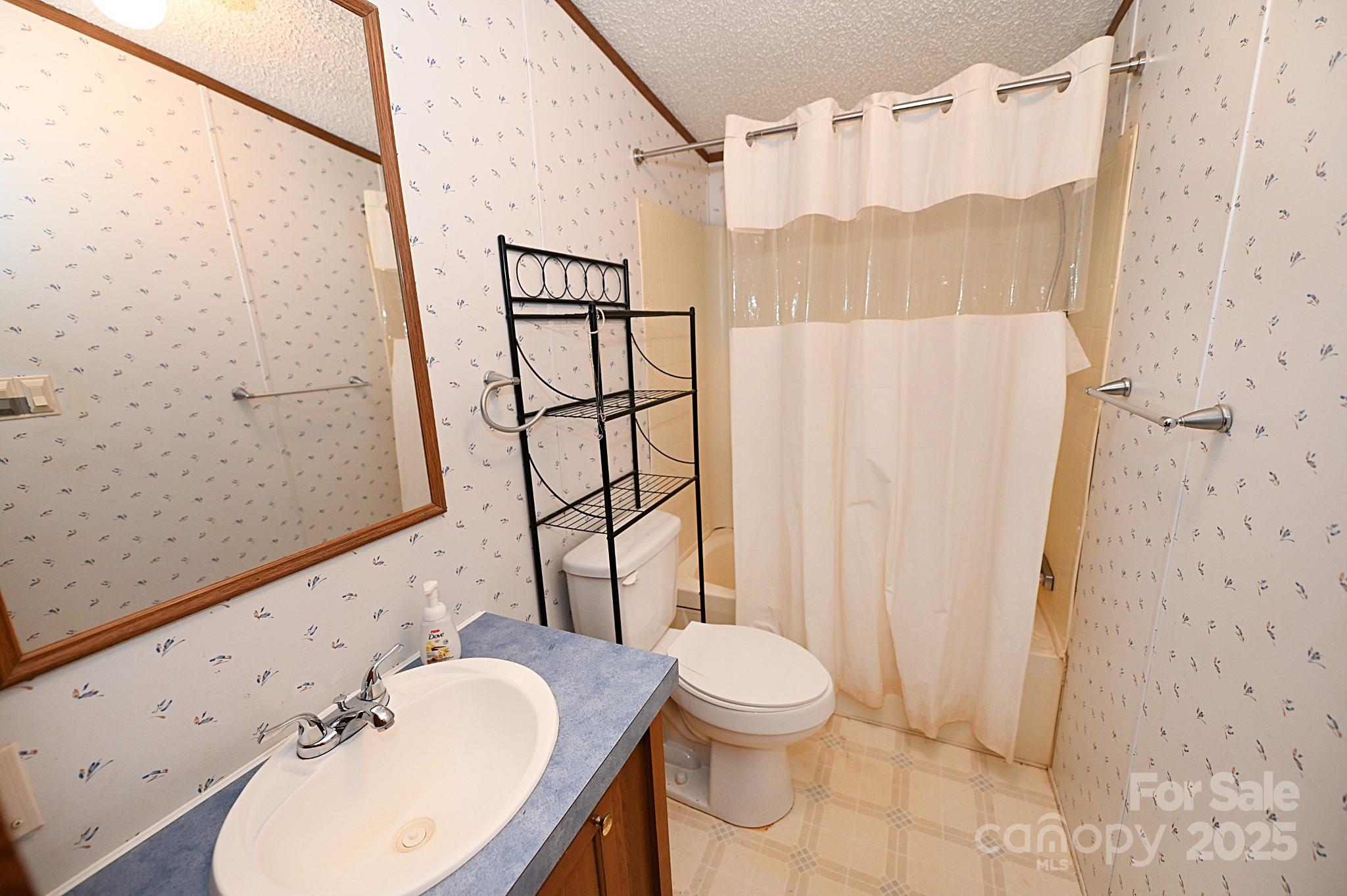 4171 Leatherman Road Vale, NC 28168 - Photo 21 of 24 a bathroom with a sink toilet and shower