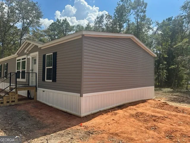 a backyard of a house