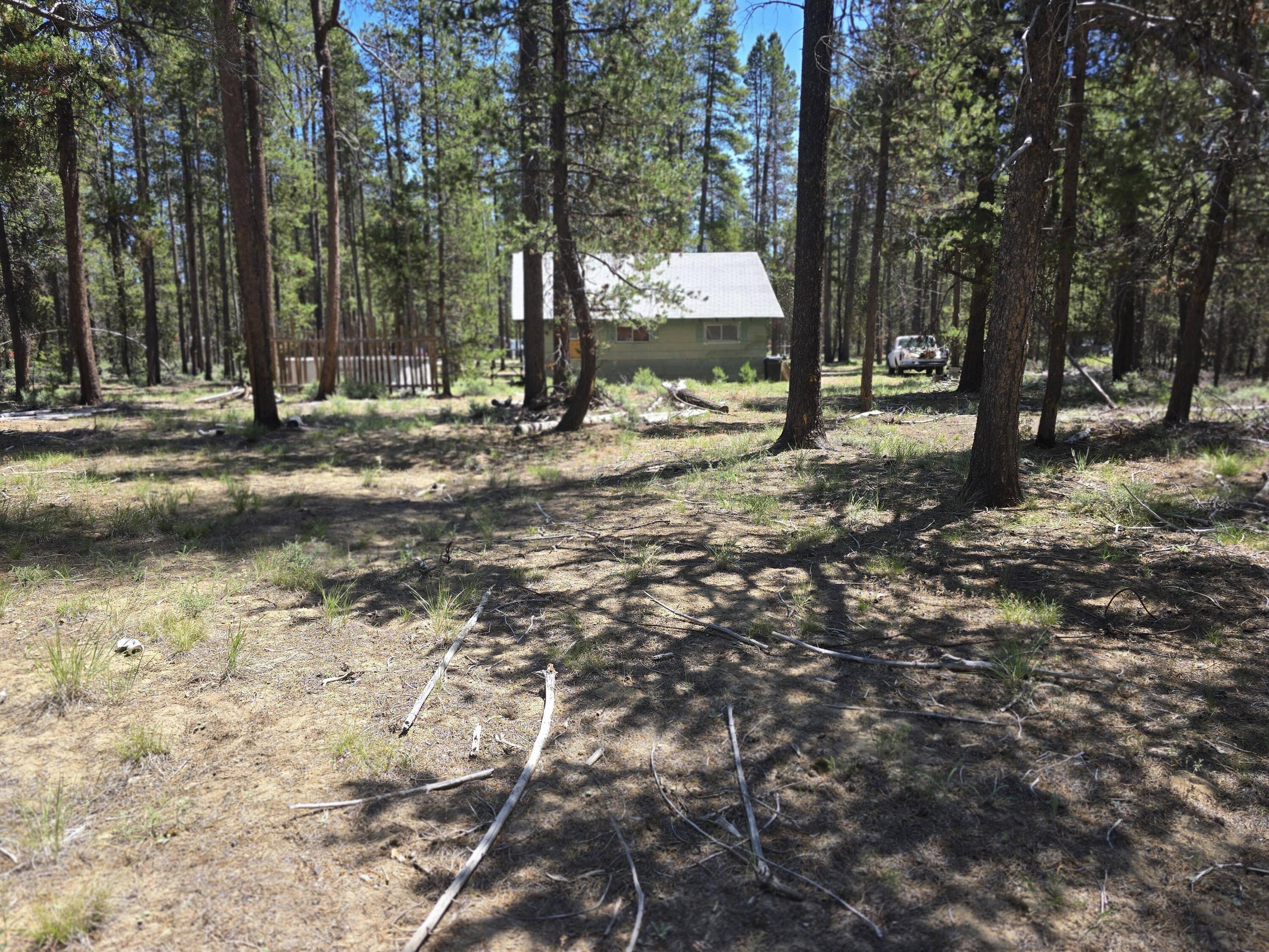 52225 Lechner Lane La Pine, OR 97739 - Photo 3 of 17 View if from the back of the property look toward back of the cabin.