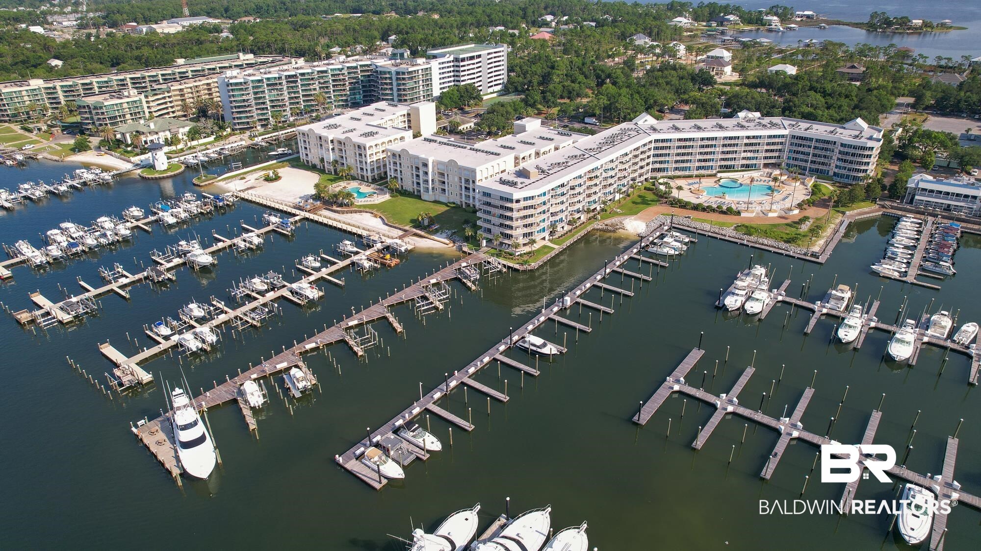 27800 Canal Road, Unit 120 Orange Beach, AL 36561 - Photo 60 of 68 Aerial view featuring a water view