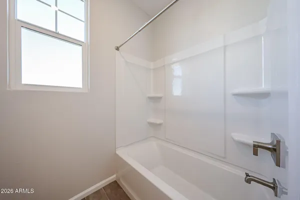 a close up of a bathtub