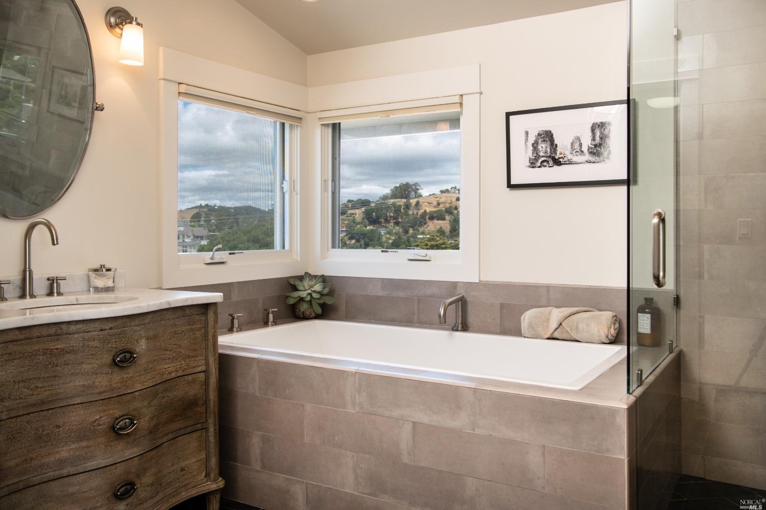 208 Reed Boulevard Mill Valley, CA 94941 - Photo 36 of 47 Ahhh...a nice, warm bath to relax in.