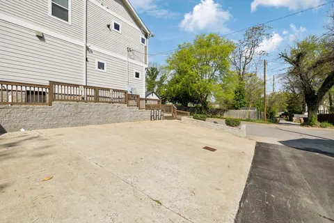 a view of road with building